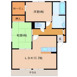 セジュール紫苑Ｃ棟の物件間取画像